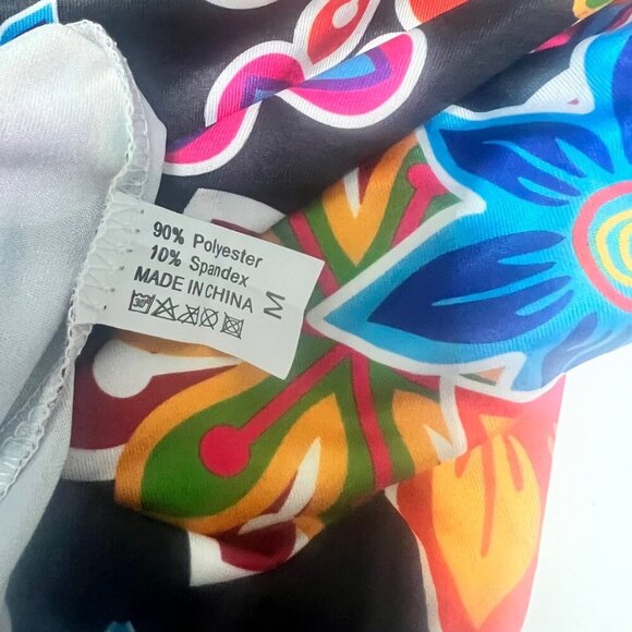 70s Floral Costume Dress Halloween Hippie Costume Size Medium - Picture 4 of 8